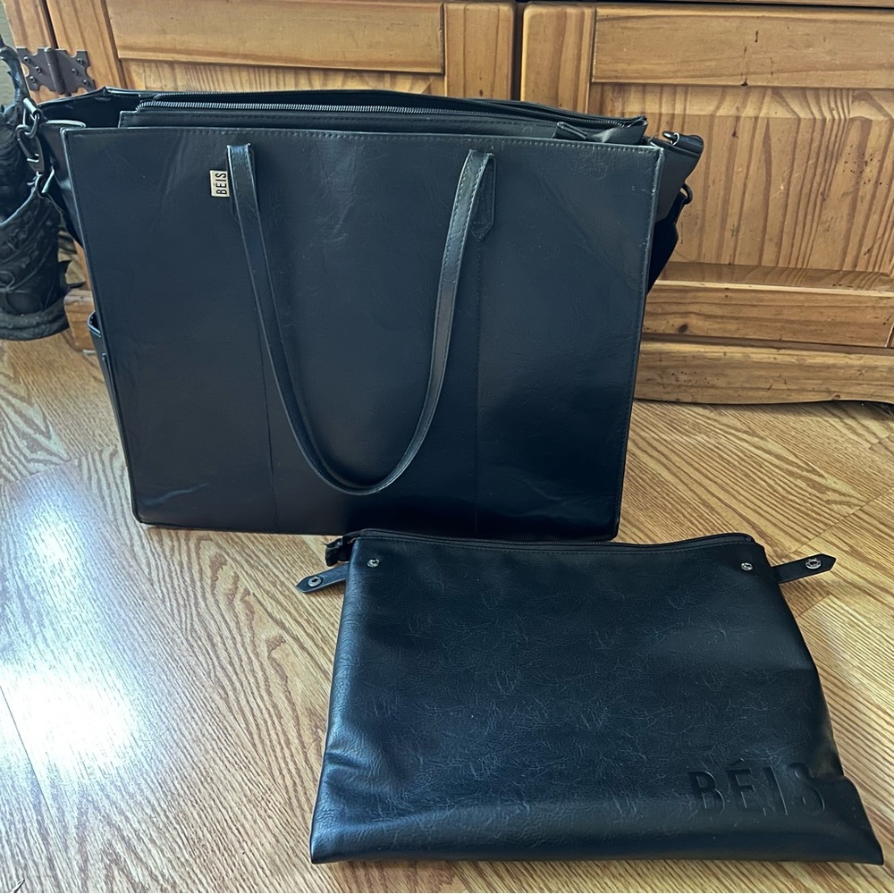 Beis Large Work Tote - Black